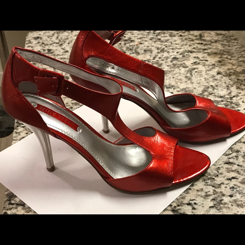 Red hot sandals